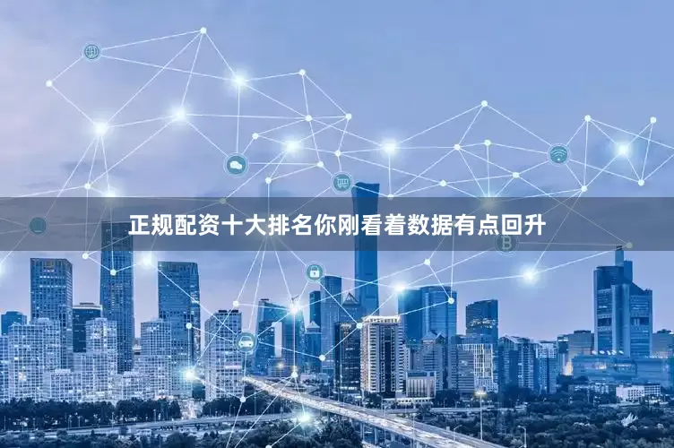 正规配资十大排名你刚看着数据有点回升